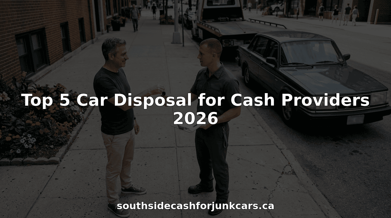 Top 5 Car Disposal for Cash Providers 2026